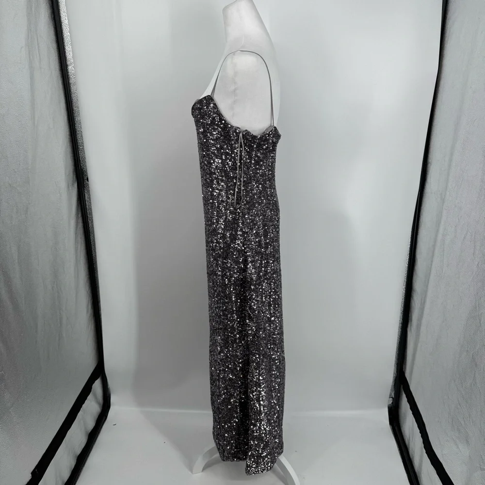 NWT J.Crew Collection Sequin floor-length slip dress